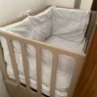 تخت کنارمادرکاملا سالم|تخت و صندلی بچه|محمدیه-قزوین, |دیوار