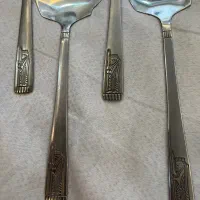 ۴ عدد کفگیر استیل تصویر هخامنش کاملا نو و آکبند