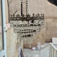 لوستر ۳ شعله کریستال اصل چک