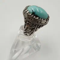 انگشتر فیروزه طبیعی زیبا و سنگین|جواهرات|خاوران, |دیوار