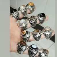 انگشتر با سنگهای طبیعی و معدنیی|جواهرات|رشت, پل تالشان|دیوار