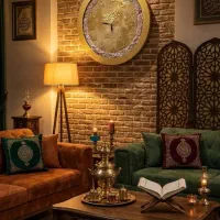 ساعت دیواری  مذهبی طرح ماه درمشهد