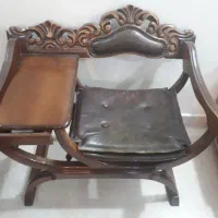 میز تلفن چوبی