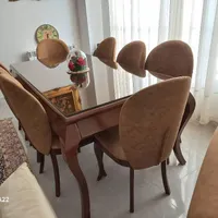 مبل و میز ناهارخوری هشت نفره|مبلمان خانگی و میز عسلی|رشت, دیلمان|دیوار