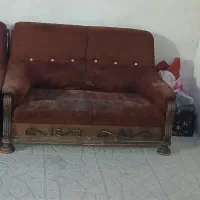 مبل قهوه ای رنگ|مبلمان خانگی و میز عسلی|کازرون, |دیوار