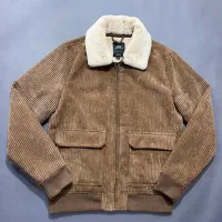 کاپشن مخمل کبریتی خزدار اورجینال برند mavi