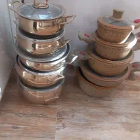 دودست قابلمه بسیار زیبا نو استفاده نشده