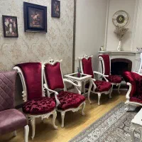 مبل سلطنتی ۹نفره|مبلمان خانگی و میز عسلی|مشهد, احمدآباد|دیوار