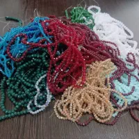 بدلیجات کریستال و مروارید فیمو بند چوبی