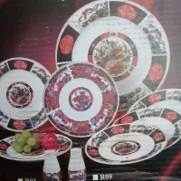 ست خیارخوری کالسکه  سیمرغ عصرانه خوری قدیمی انتیک