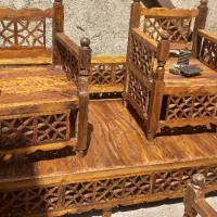تولید تخت سنتی باچوب( روس راش ایرانی)