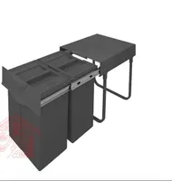 سطل زباله کابینتی ریلی دو مخزن پلاتین 8633|لوازم نظافت|تهران, اتحاد|دیوار