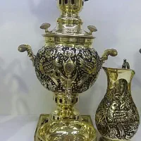 سماور برنج سیاه قلم اصفهان