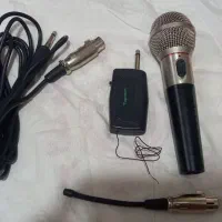 میکروفن دوکاره،هم بیسیم وسیمی
