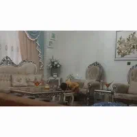 مبل۹ نفره تمیز و سالم بادوعسلی و میز جلوی مبل|مبلمان خانگی و میز عسلی|کرج, کوی کارمندان جنوبی|دیوار