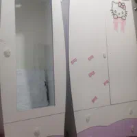 فروش سرویس چوب دخترانه کیتی و جاکفشی  قدی آینه دار|جاکفشی، کمد، دراور|مشهد, شهرک رازی (شهرک غرب)|دیوار