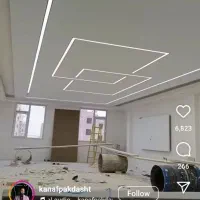 لاین نوری کناف بصورت کامل|ریسه و چراغ تزئینی|خرمآباد, |دیوار