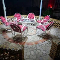 میز صندلی باغی/ مدل گلبرگ سنگین/ست ۶ نفره و ۴ نفره|صندلی و نیمکت|نوشهر, |دیوار