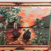 تابلو کوپلن قدیمی دوست بافت قیمت توافقی|تابلو فرش|قم, پردیسان|دیوار