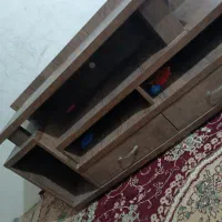 میز تلویزیونی از جنس چوب گردو و کنسول وسط|میز تلویزیون|رشت, دیانتی|دیوار