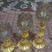 شمعدان سه تایی گل لاله