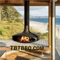 شومینه مدرن معلق مدل عدسی