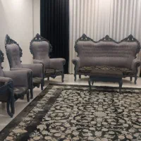مبل تمام چوب همراه با3تا میز کناره ویک میز بزرگ|مبلمان خانگی و میز عسلی|مشهد, الهیه|دیوار
