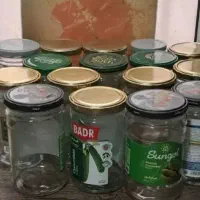 شیشه جای مربا خیار شور هر تعداد