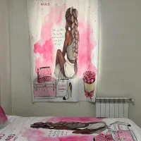 ست روتختی و پرده دخترانه