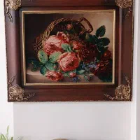 تابلو فرش دست بافت نخ ابریشم