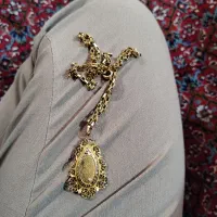 گردنبند پلاک طلا کارکرده