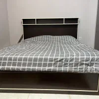 تخت دونفره تمام ام دی اف به همراه تشک