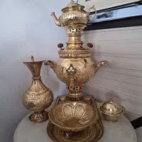 میزخاطره برنز با سماور وگلدون|مبلمان خانگی و میز عسلی|نهاوند, |دیوار
