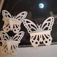 شلف دیواری مدل پروانه ۳ عدد|کتابخانه، شلف، قفسه‌های دیواری|ورامین, ورامین|دیوار