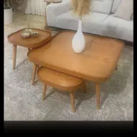 جلو مبلی سه تیکه مربع وگرد همراه با تخفیف