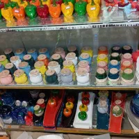 تزیینی ظروف ظ رف چینی خرماخوری دیزی کوزه سفال خام