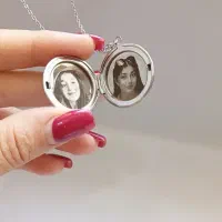 گردنبند حک چهره استیل رنگ ثابت سفارشی درست میشن