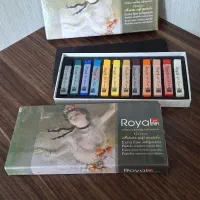 پاستل گچی برند royal مدل 12 رنگی نو