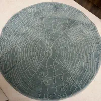 فرش گرد ۱در۱