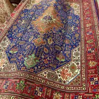 فرش ۹ متری تبریز قبا سرمه ای