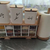 پاسماوری چوبی با دستمال کاغذی رول میله ای