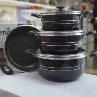 سرویس قابلمه لانه زنبوری ۷ پارچه پرداخت درب منزل|ظروف پخت‌وپز|مشهد, انقلاب|دیوار