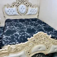 تخت خواب دو نفره همراه با رو تختی و تشک رویال|تخت و سرویس خواب|رباط‌کریم, رباط‌کریم|دیوار