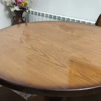 میز غذاخوری ۴ نفره گرد، ۱۱۰ در ۱۱۰|میز و صندلی غذاخوری|رشت, باهنر|دیوار