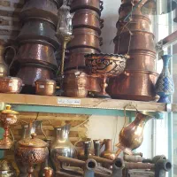 فروش ظروف مسی به صورت یکجا|ظروف پخت‌وپز|شیراز, شاهچراغ|دیوار