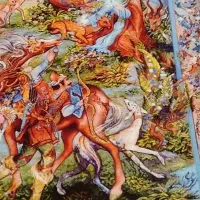 ضامن آهو|تابلو فرش|تهران, شهرک علم و فناوری|دیوار