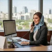 منشی تلفنی خانم  تک شیفت