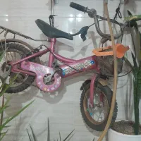 دوچرخه ۱۲ دخترانه با چرخ کمکی