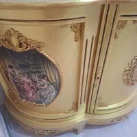 آینه کنسول ورق طلا|بوفه، ویترین، کنسول|تبریز, |دیوار