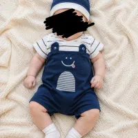 لباس سرهمی نوزادی پسرانه